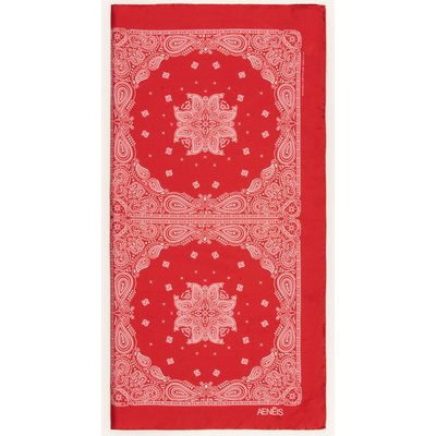 Aeneis Seidentuch rot