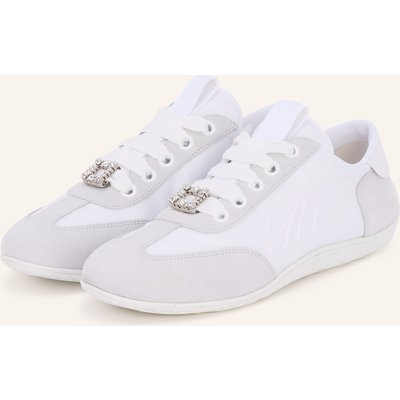 Roger Vivier Sneaker Viv Mit Schmucksteinen weiss