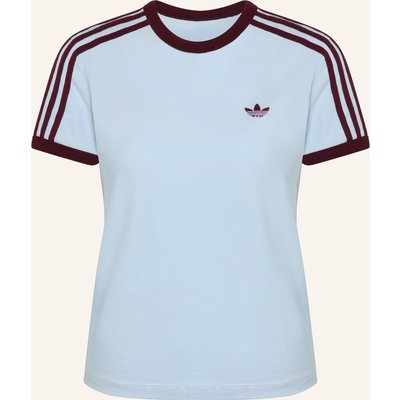 Adidas Originals T-Shirt 3 Stripes Slim Tee blau