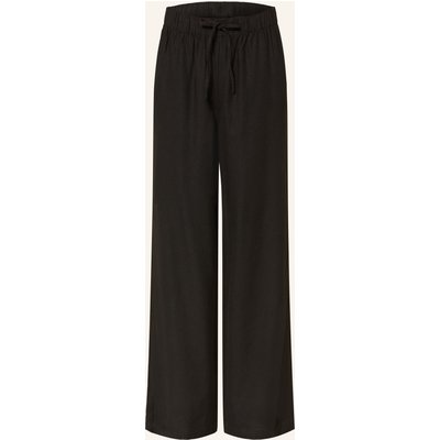 Only Marlenehose Mit Leinen schwarz