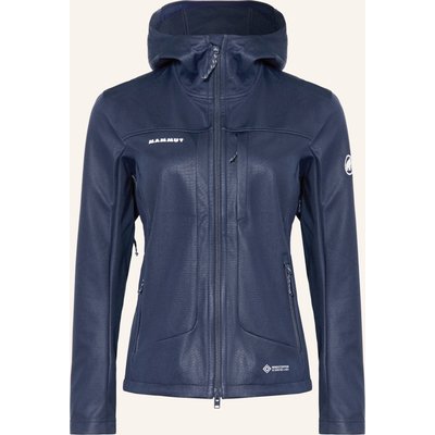 Mammut Softshell-Jacke Ultimate Viii So Hooded blau