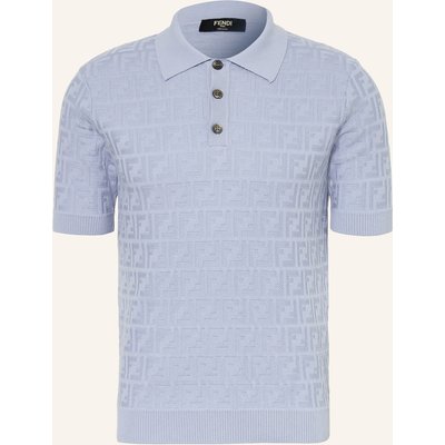 Fendi Strick-Poloshirt blau