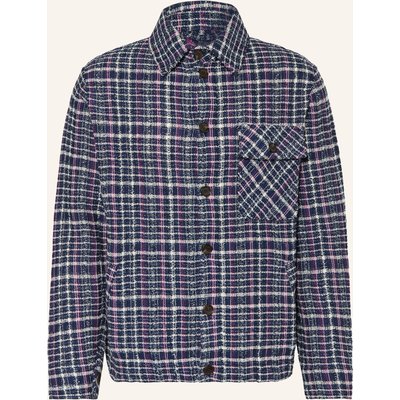 Etro Bouclé-Overjacket blau