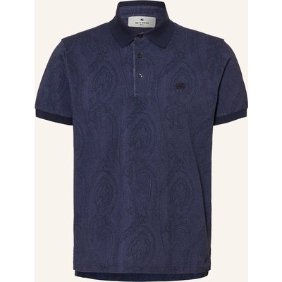 Etro Piqué-Poloshirt blau