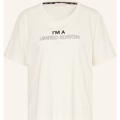 Liu Jo T-Shirt Mit Schmucksteinen weiss