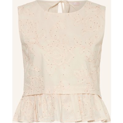 Liu Jo Top Mit Pailletten weiss