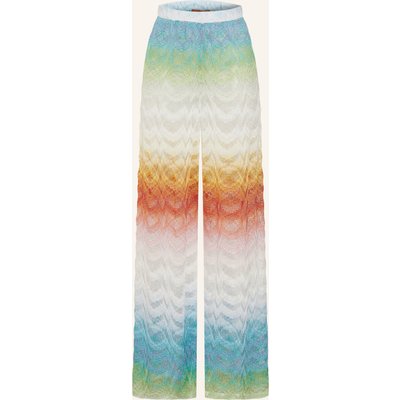 Missoni Strickhose Mit Glitzergarn blau