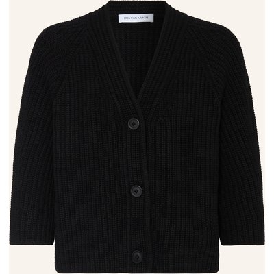 Iris Von Arnim Strickjacke Fallou Aus Cashmere Mit 3/4-Arm schwarz