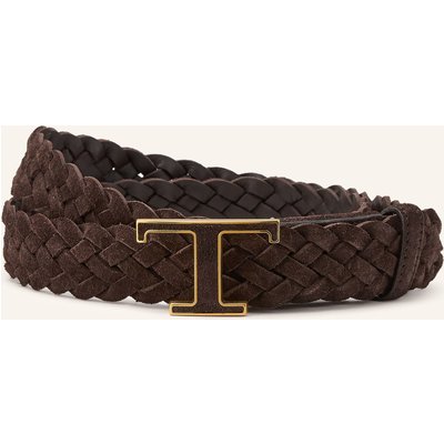 Tod's Flechtgürtel Aus Leder braun