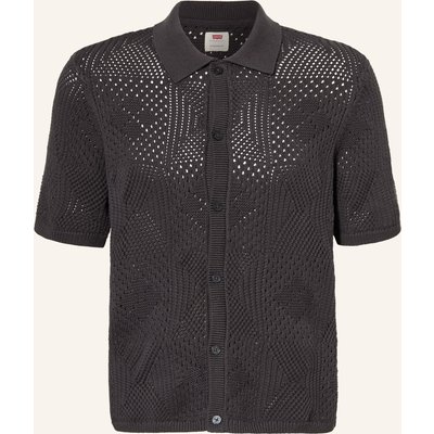 Levi's® Strickhemd Standard Fit schwarz