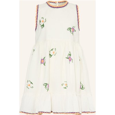 Stella Mccartney Kids Kleid Mit Stickereien weiss