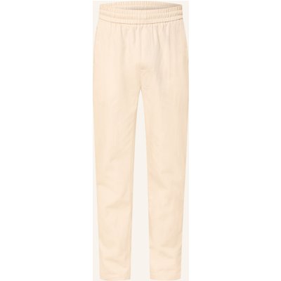 Nowadays Hose Im Jogging-Stil Regular Fit Mit Leinen beige