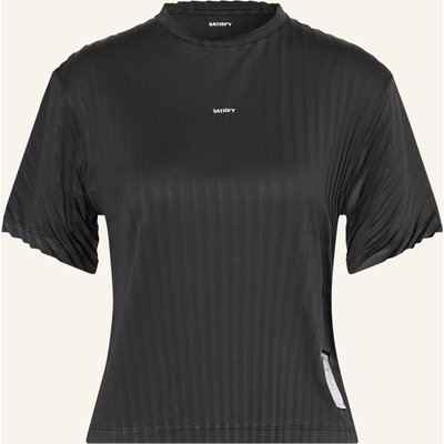 Satisfy Laufshirt Auralite™ Pleated schwarz