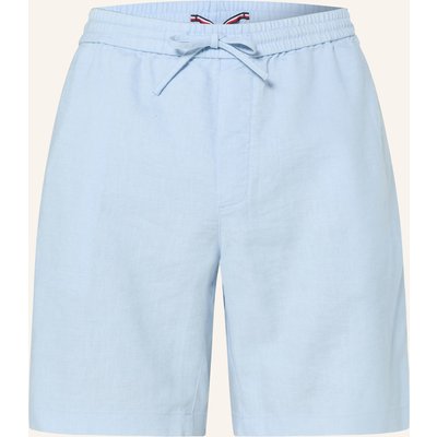 Tommy Hilfiger Leinenshorts Dover Regular Fit blau