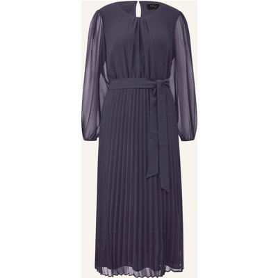 S.Oliver Black Label Kleid Mit Plissees blau