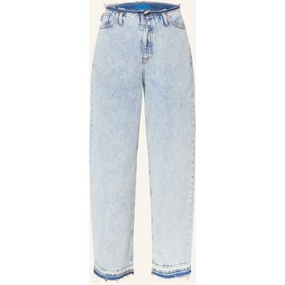 Hugo Wide Leg Jeans Leni blau