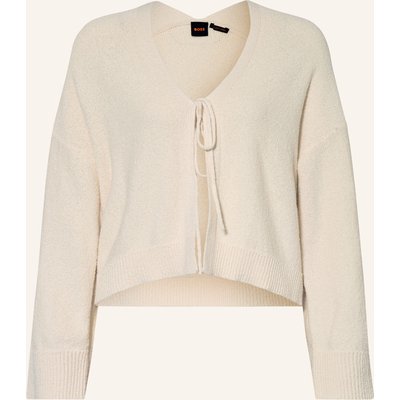 Boss Strickjacke Forleans weiss