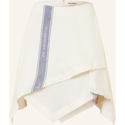 Jw Anderson Leinenrock In Wickeloptik weiss