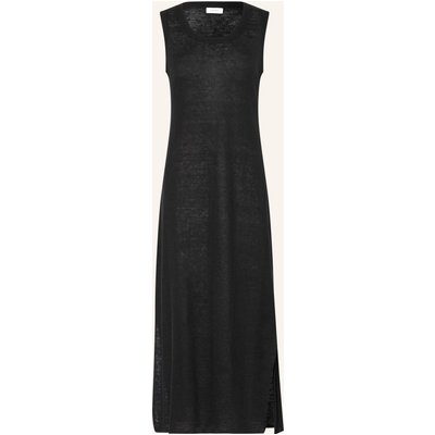 Darling Harbour Strickkleid Aus Leinen schwarz
