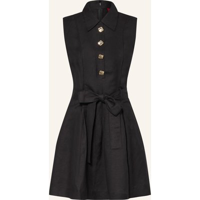 Hugo Hemdblusenkleid Kaleisi Mit Leinen schwarz