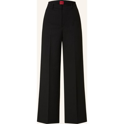 Hugo Marlenehose Hasmina Aus Musselin schwarz