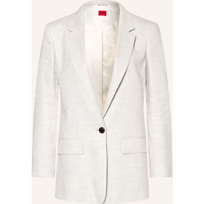 Hugo Blazer Anettea Mit Leinen grau