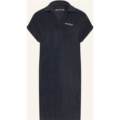 Juvia Frottee-Polokleid Selina blau