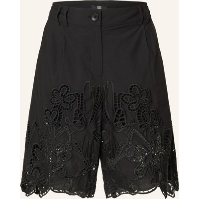 Riani Bermudas Mit Lochspitze schwarz