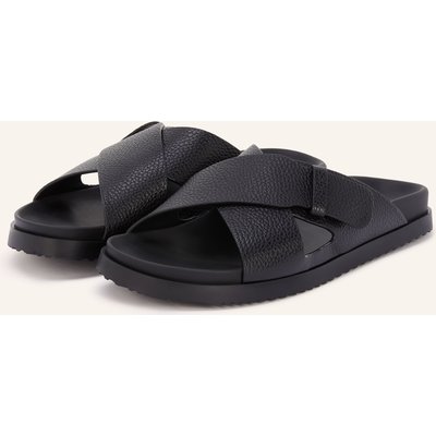 Doucal's Pantoletten Olea schwarz