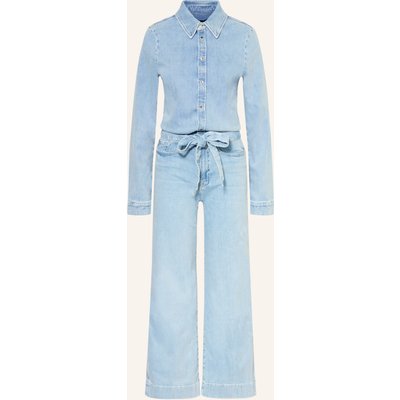 7 For All Mankind Jeans-Jumpsuit Tailored Jumpsuit Ankle blau