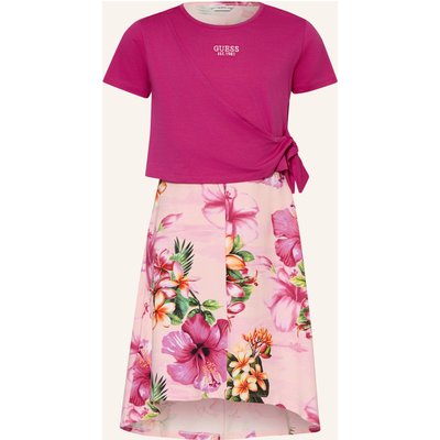 Guess Set: Jerseykleid Und T-Shirt pink