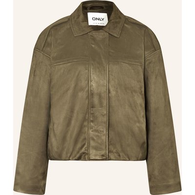 Only Blouson In Lederoptik gruen