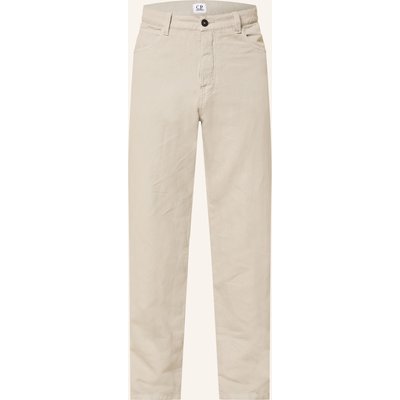 C.P. Company Hose Regular Fit Mit Leinen grau