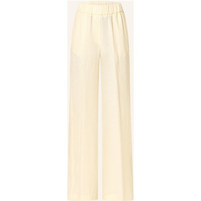 Peserico Marlenehose Aus Leinen gelb