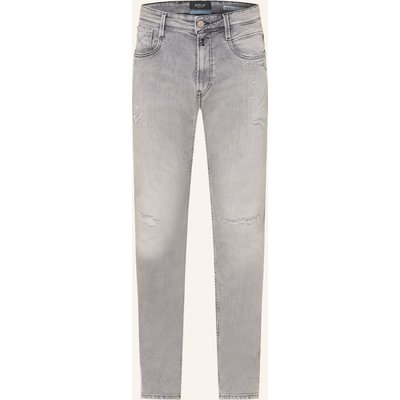 Replay Destroyed Jeans Anbass Slim Fit grau