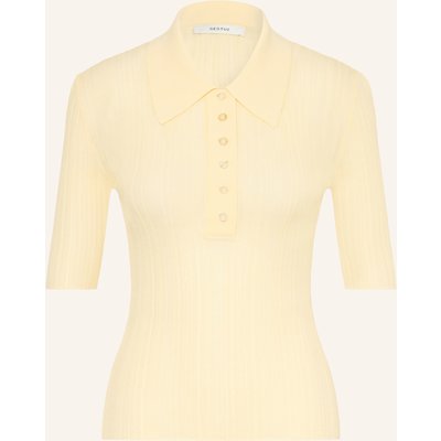 Gestuz Strick-Poloshirt Gzclene gelb