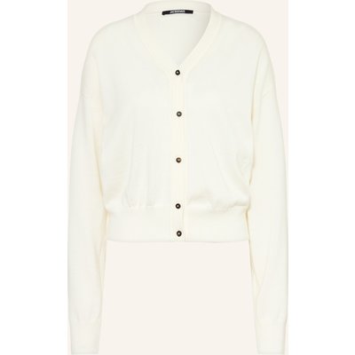 Jacquemus Strickjacke Le Cardigan J Aus Merinowolle weiss