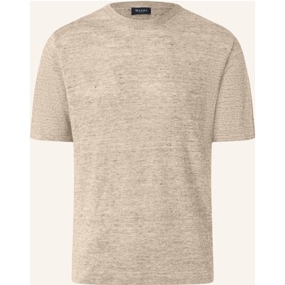 Maerz Muenchen Strickshirt Aus Leinen beige
