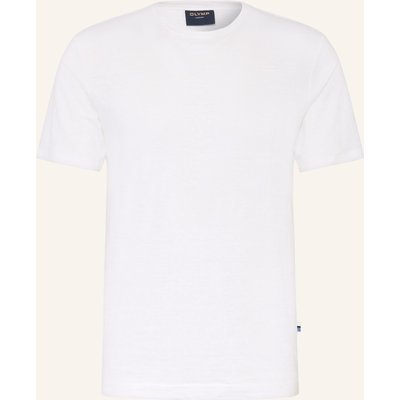 Olymp T-Shirt Aus Leinen weiss