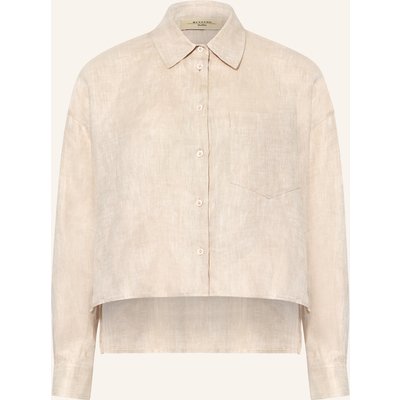 Weekend Max Mara Hemdbluse Capo Aus Leinen weiss