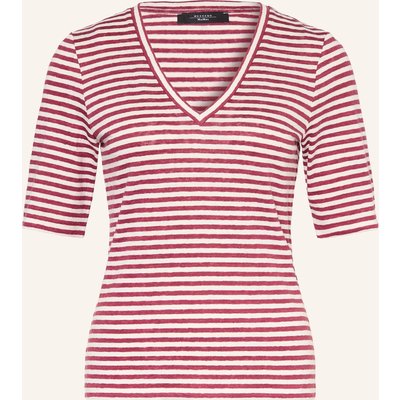 Weekend Max Mara T-Shirt Opzione Aus Leinen rot
