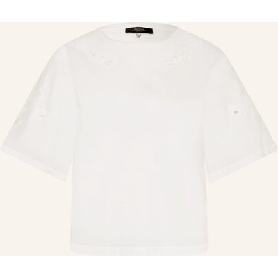 Weekend Max Mara Blusenshirt Targa Mit Lochspitze weiss