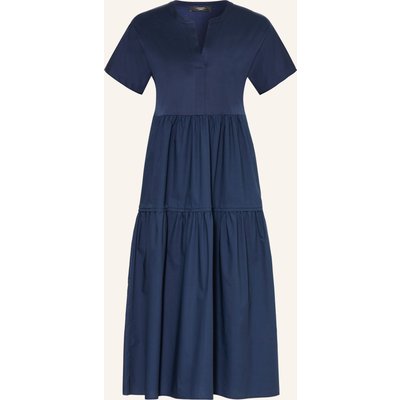 Weekend Max Mara Kleid Capsula Im Materialmix blau