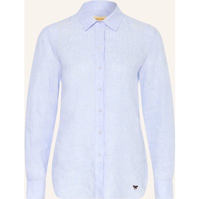 Weekend Max Mara Hemdbluse Werner Aus Leinen blau