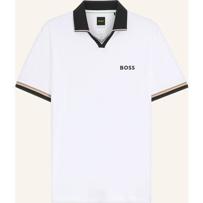 Boss Funktions-Poloshirt weiss