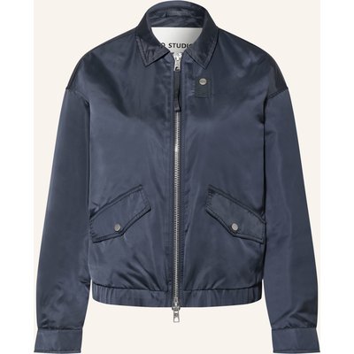 Iq Studio Satinblouson blau