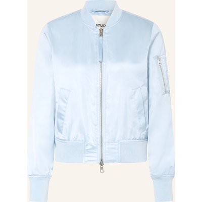Iq Studio Satinblouson blau