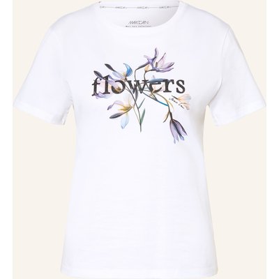 Marc Cain T-Shirt Mit Schmucksteinen weiss