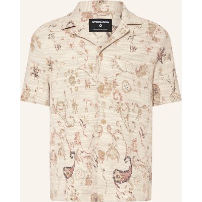 Strellson Strickhemd Nohan Regular Fit beige