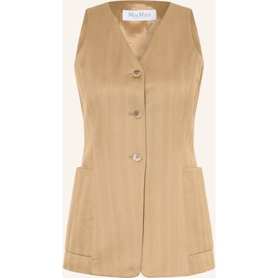 Max Mara Blazerweste Falla braun